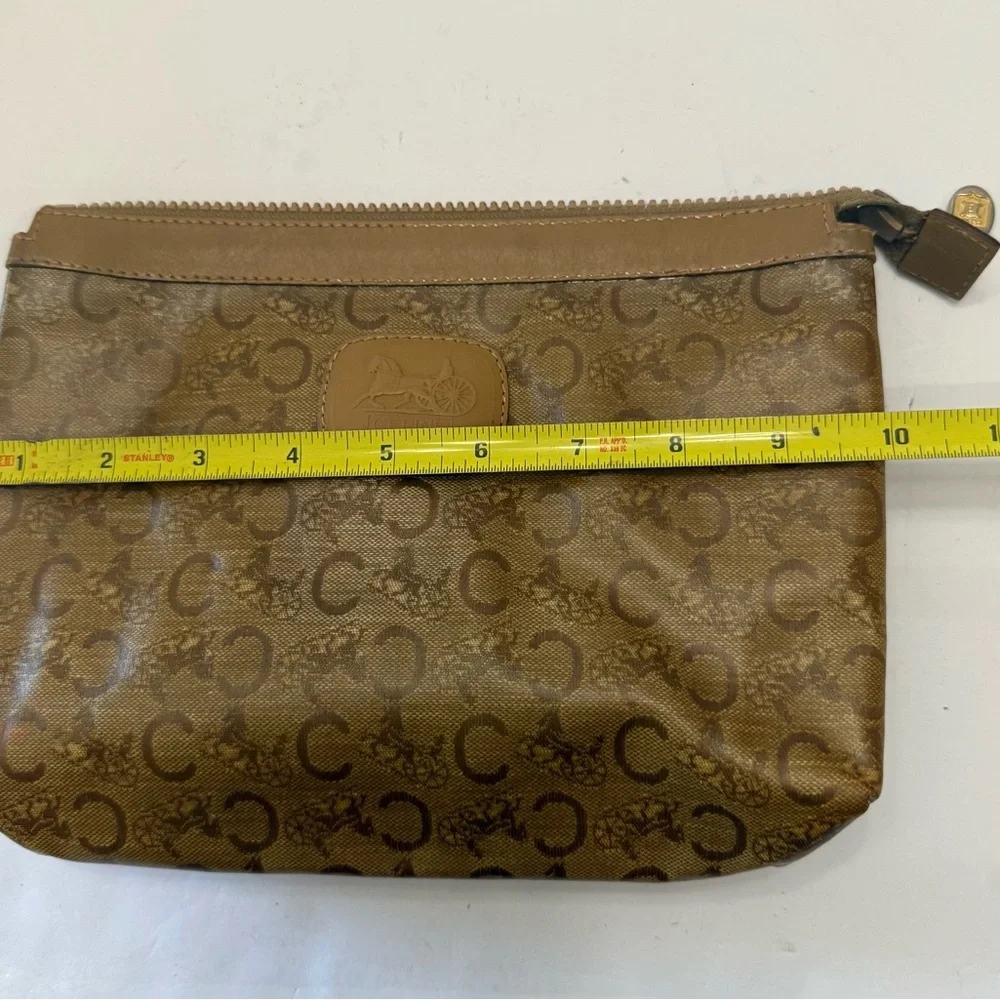 VTG. Celine Macadam Authentic leather clutch bag, Italy